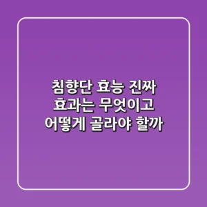 침향단 효능, 진짜 효과는 무엇이고 어떻게 골라야 할까?