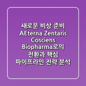 "새로운 비상 준비", AEterna Zentaris, Cosciens Biopharma로의 전환과 핵심 파이프라인 전략 분석
